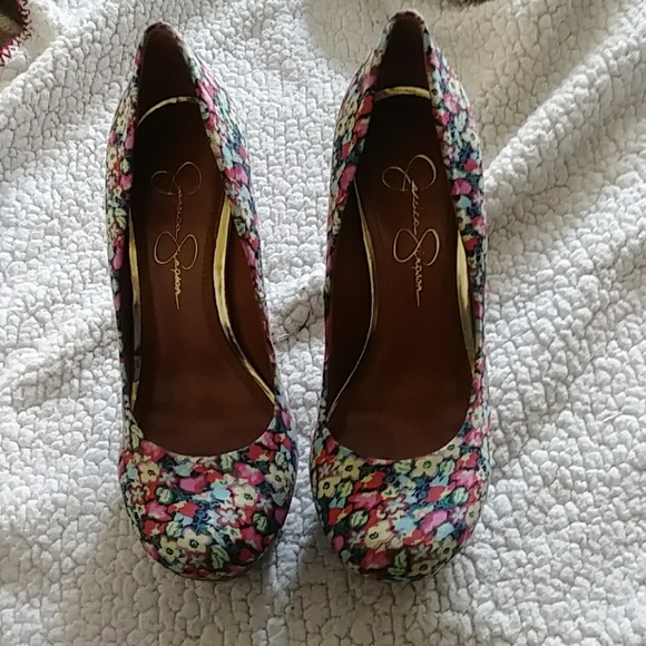 Jessica Simpson Shoes - Floral Jessica Simpson high heels